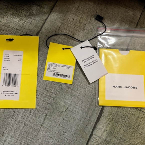 Marc Jacobs Teddy Medium Black Tote Bag with Bonus Gold Chain - Picture 2 of 10